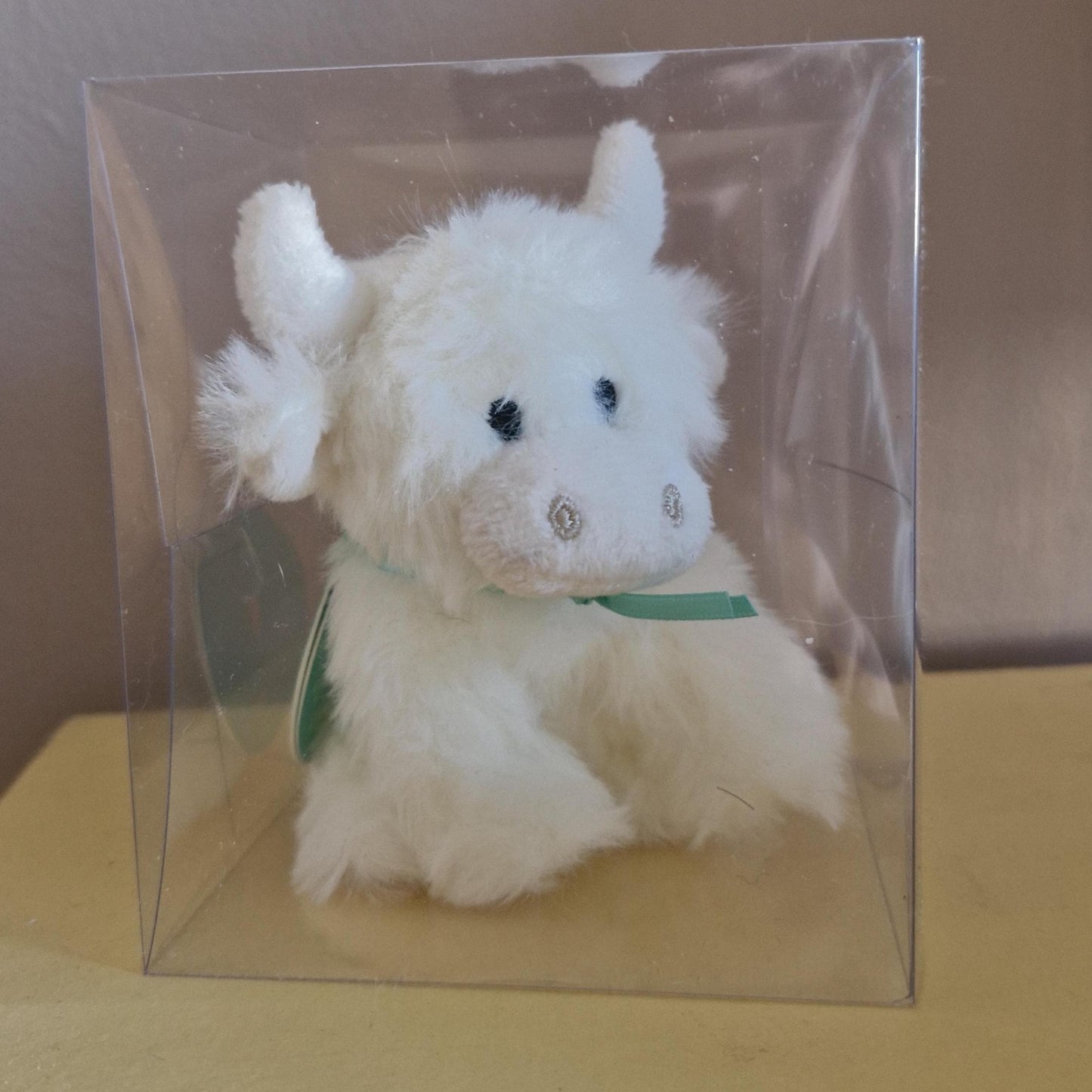 Highland Cow mini Plush Toy cream 11cm Cuddly Soft Toy Gift