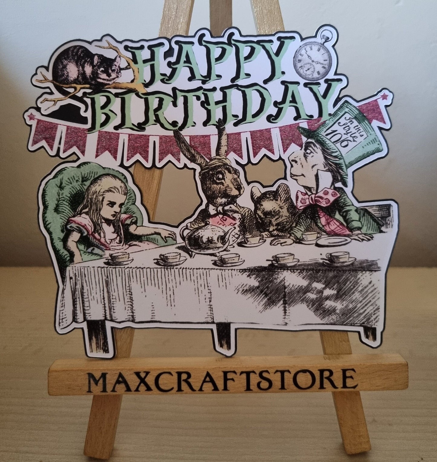 Alice in Wonderland Tea Party Cake Topper