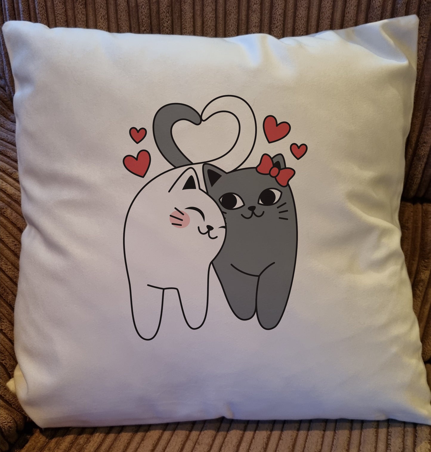 Cushion, soft feel, home furnishings 'Cute Cats'