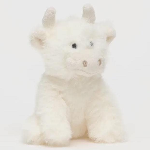 Highland Cow mini Plush Toy cream 11cm Cuddly Soft Toy Gift