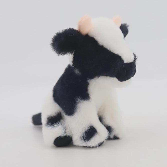 Dairy Cow mini Plush Toy black and white 11cm Cuddly Soft Toy Gift