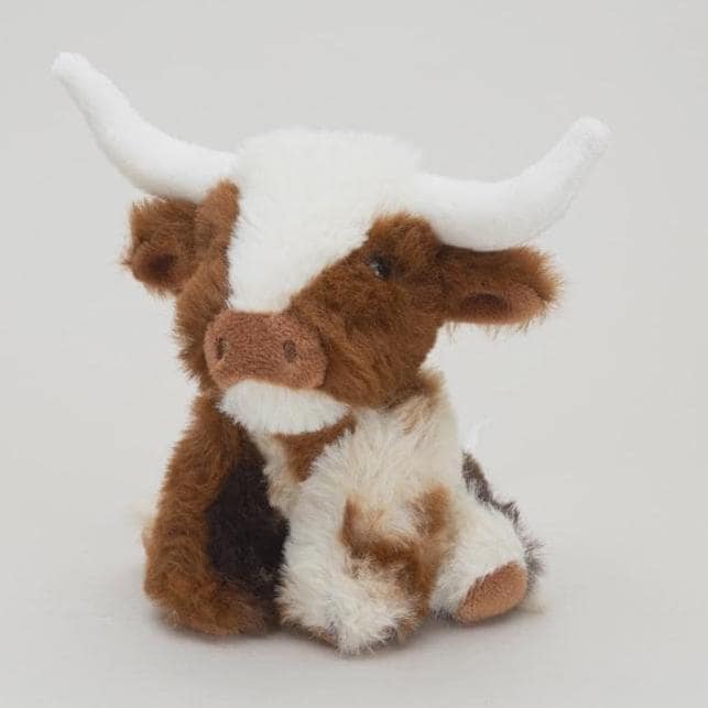 Texas Longhorn cow mini Plush Toy 11cm Cuddly Soft Toy Gift