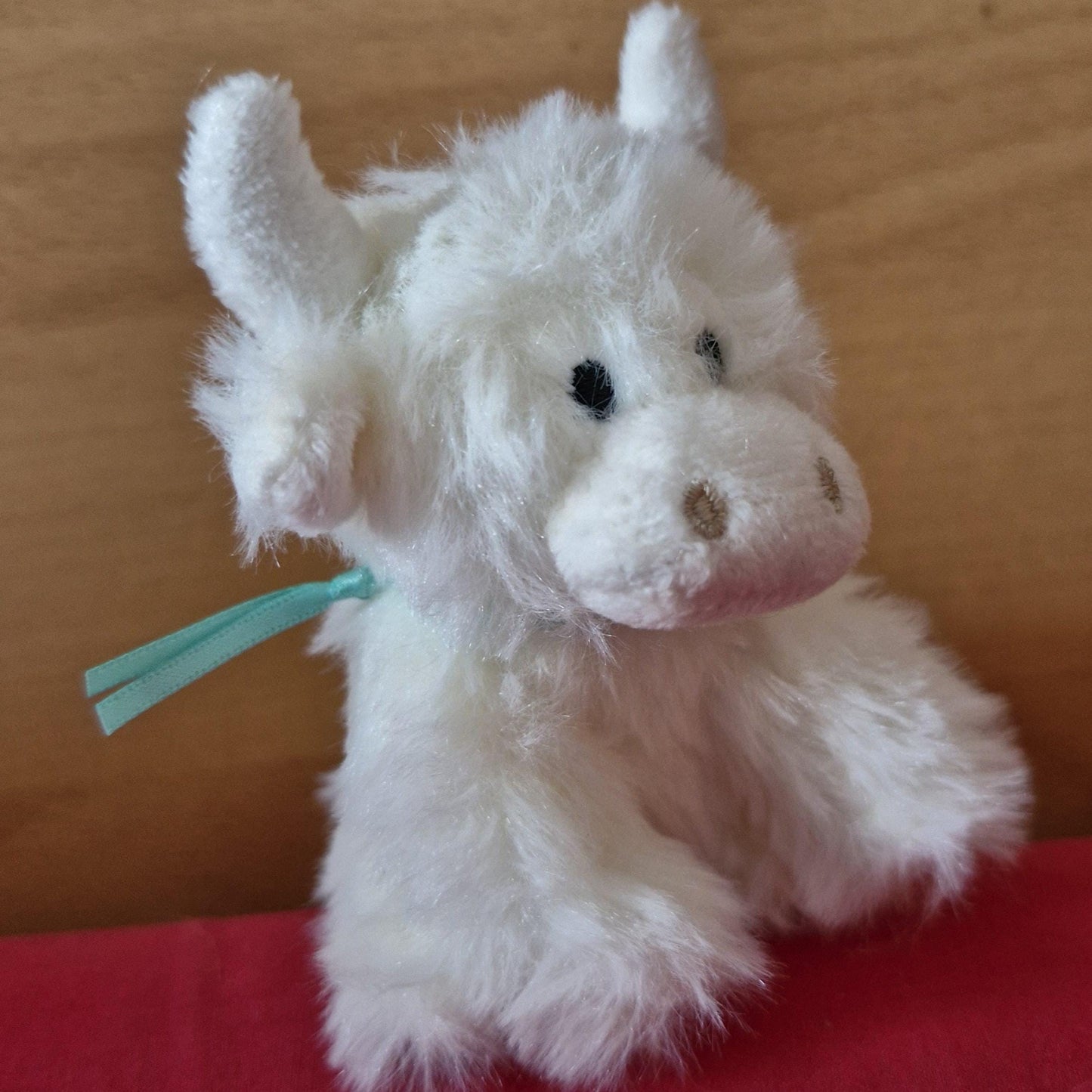 Highland Cow mini Plush Toy cream 11cm Cuddly Soft Toy Gift