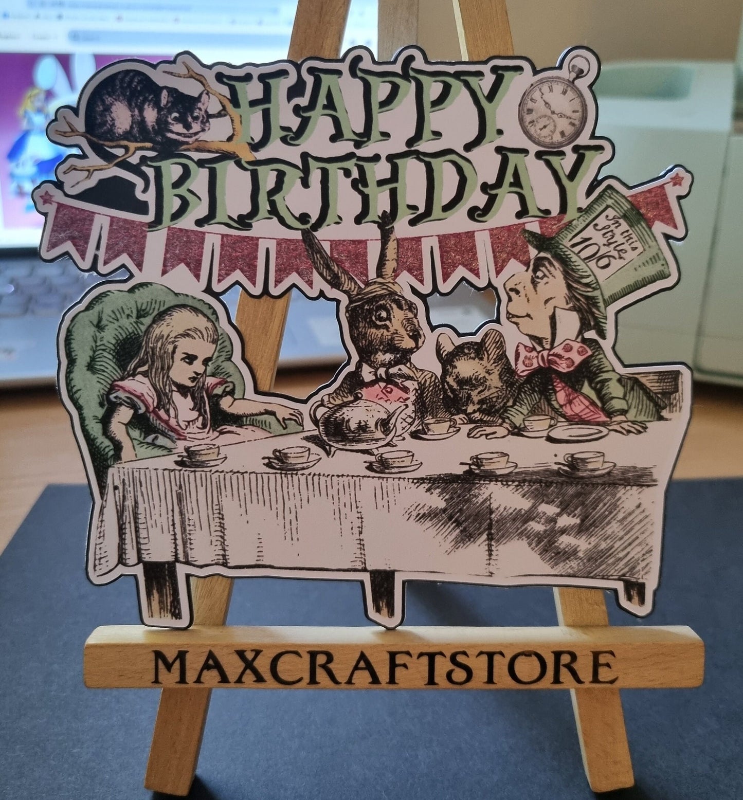 Alice in Wonderland Tea Party Cake Topper