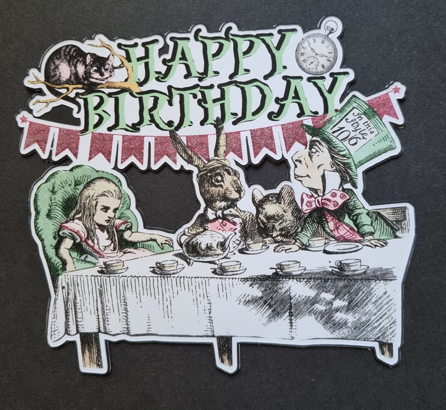 Alice in Wonderland Tea Party Cake Topper