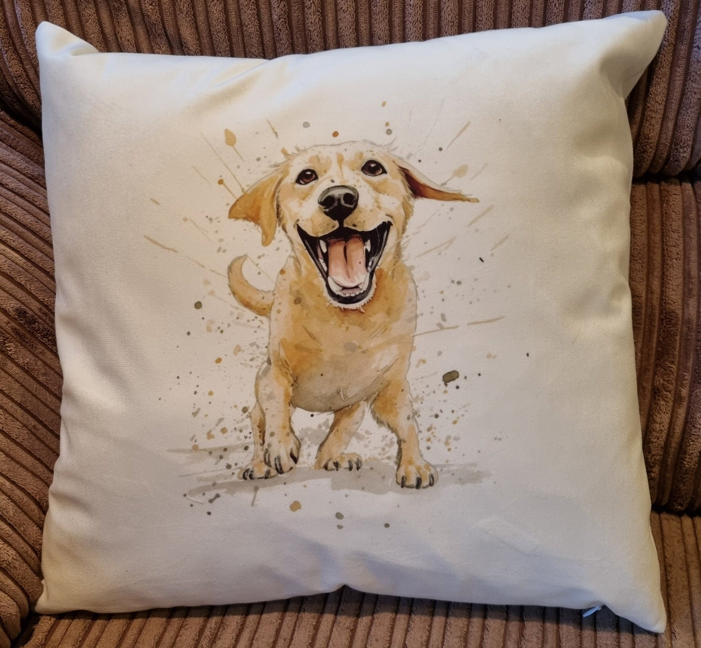 Labrador cushion, soft feel, home furnishings