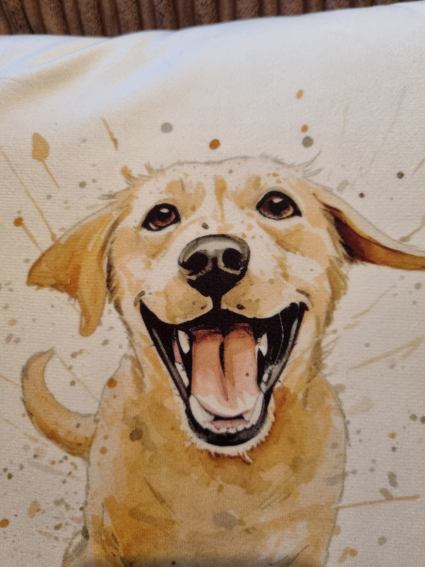 Labrador cushion, soft feel, home furnishings