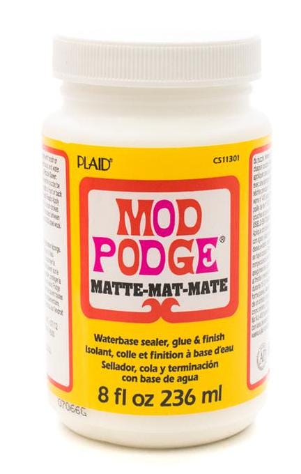 Mod Podge Matte 8oz, 2oz decoupage sealant