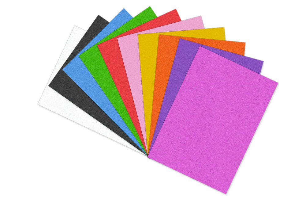 Funky Foam A4 Assorted Packs of 10 or 50 sheets