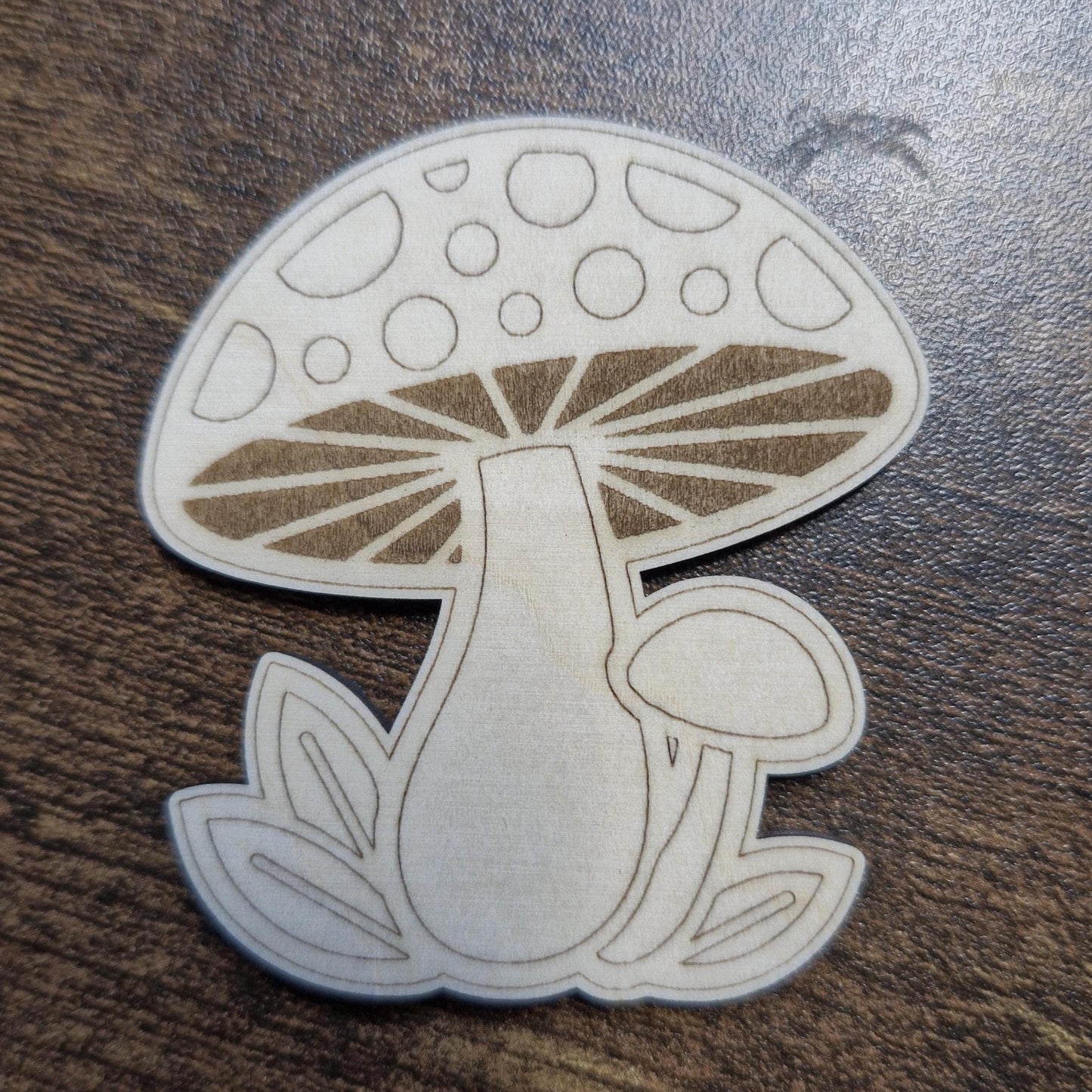 Laser Cut Mushroom Craft Shapes Pack of 4