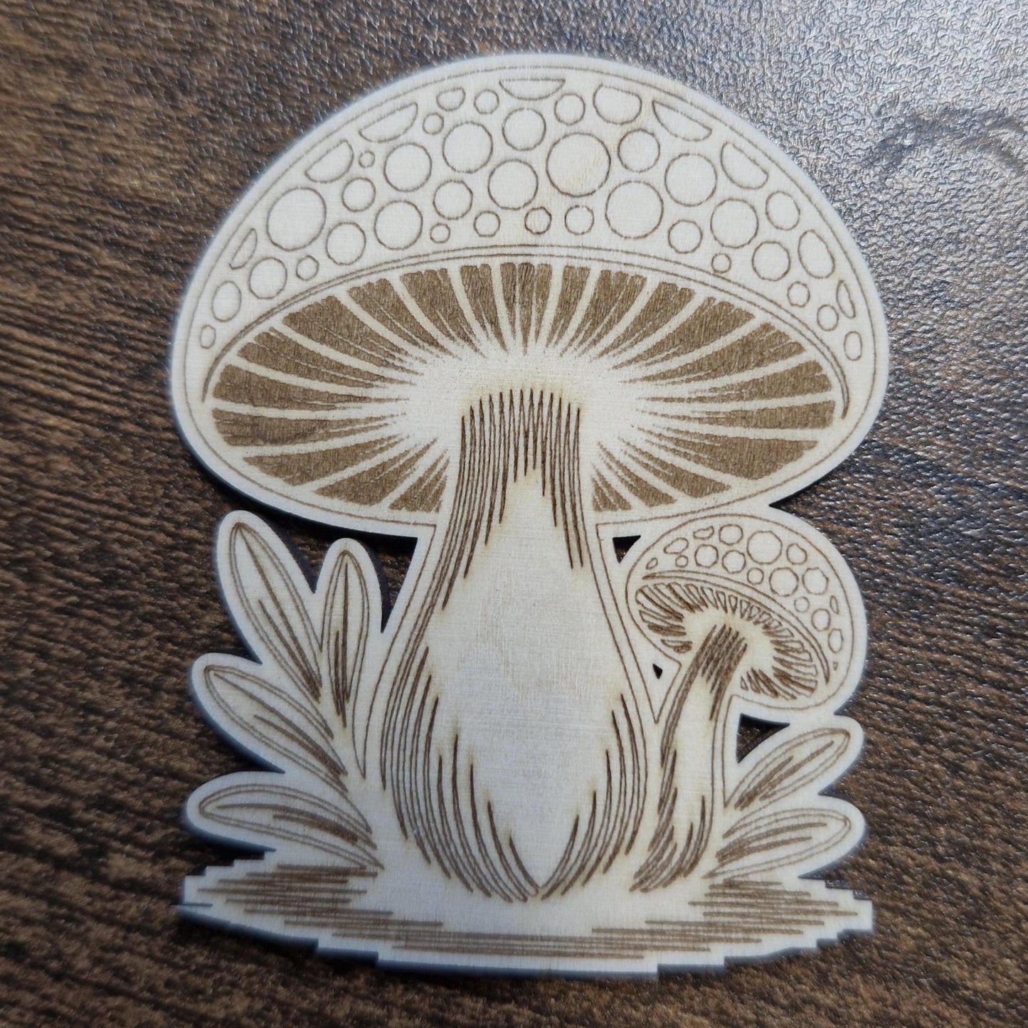Laser Cut Mushroom Craft Shapes Pack of 4