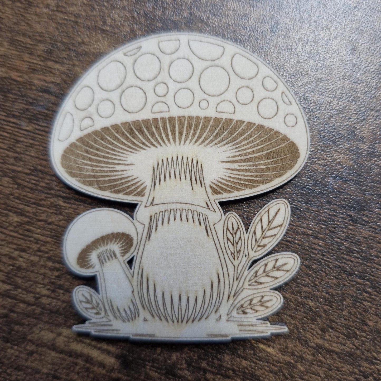 Laser Cut Mushroom Craft Shapes Pack of 4