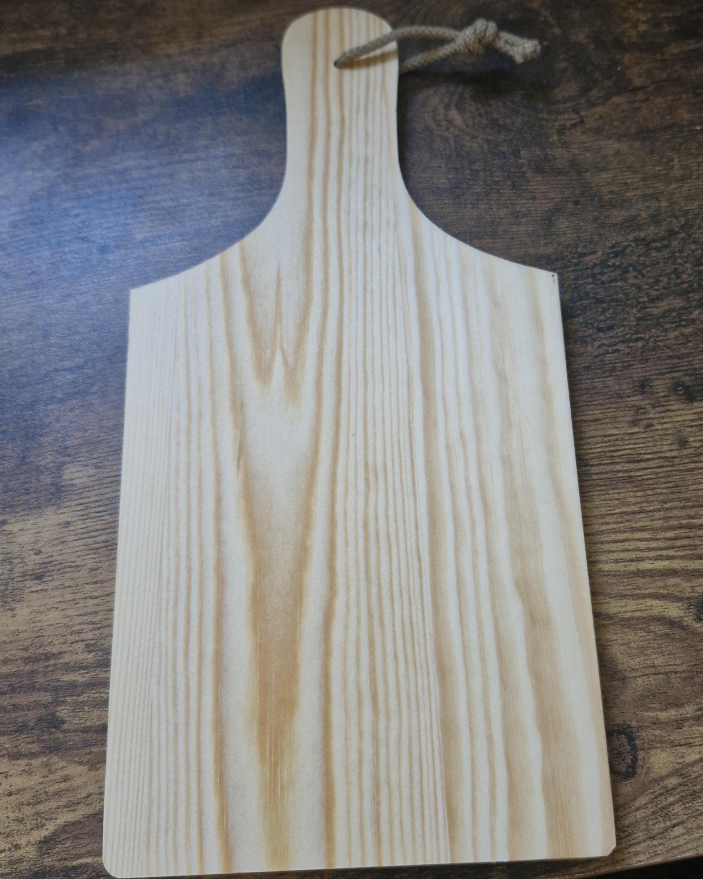 Mini decorative hanging chopping board, 'Ducks in a Row' funny quote
